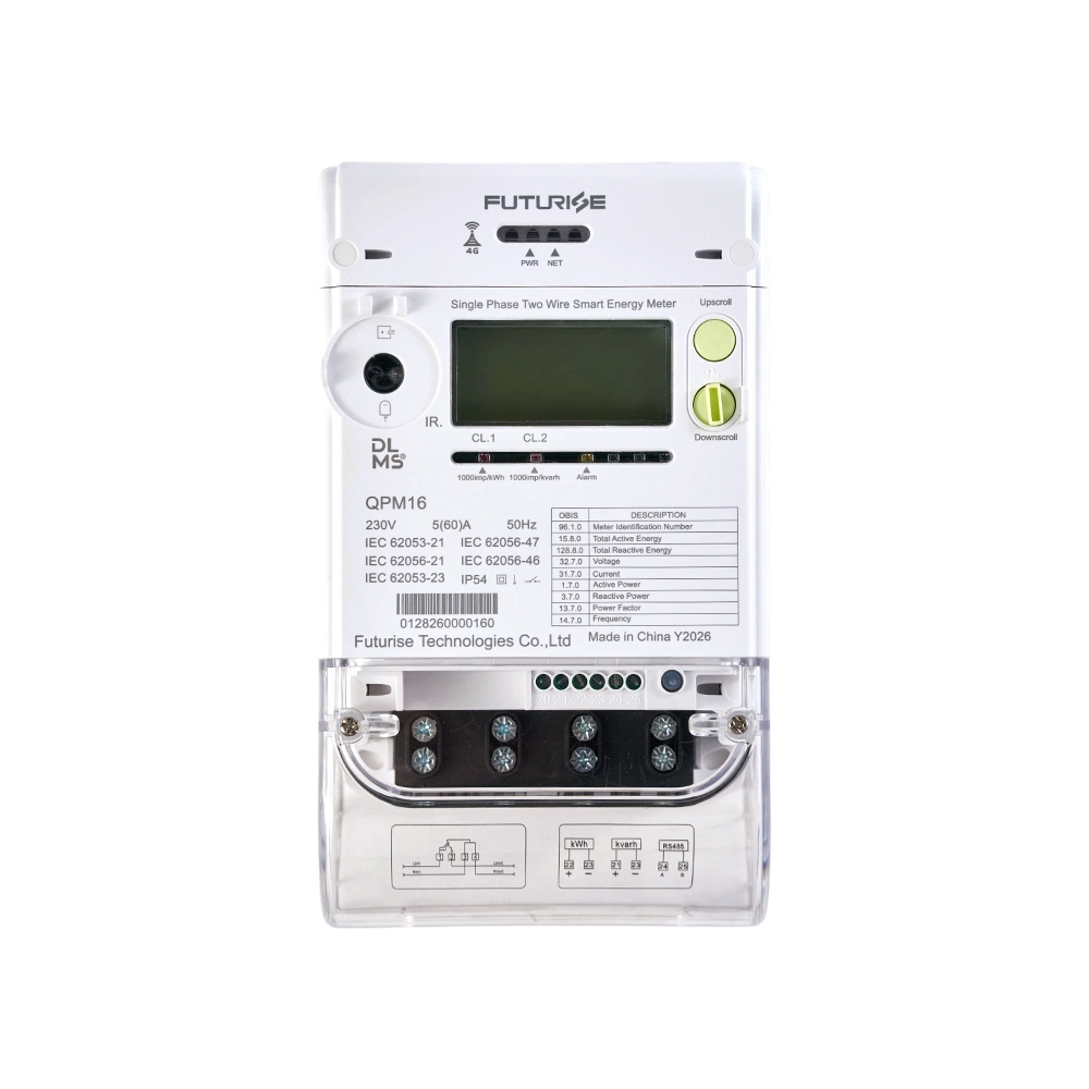 FUTURISE QSM11-1 Single Phase Multi Function Smart Energy Meter (Remote Control Supported)