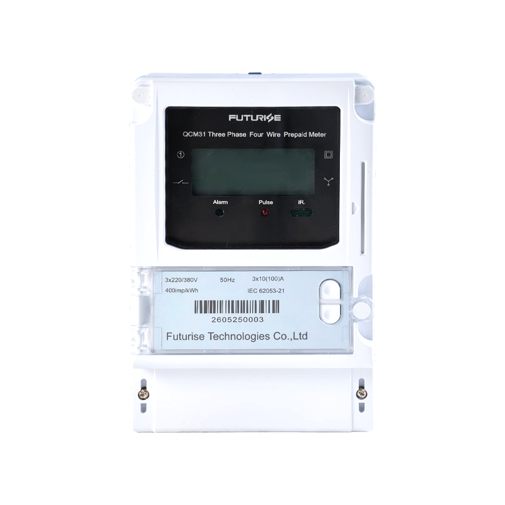 FUTURISE QCM31 Three Phase IC Card Prepaid Energy Meter for Factory & Commercial Building