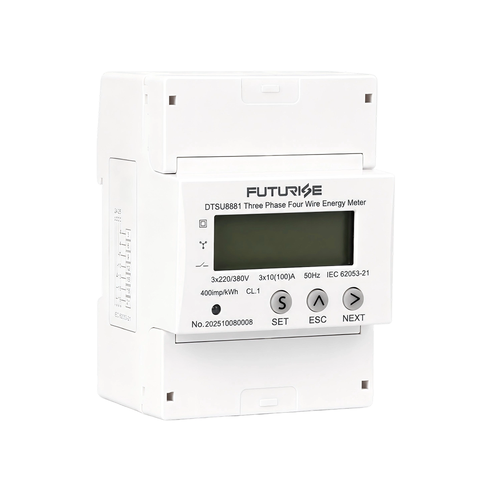 FUTURISE QDM31-1 Three Phase 4 Pole DIN Rail Energy Meter